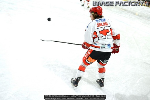 2021-02-06 Valpellice Bulldogs-Hockey Vinschgau Eisfix 0130 Filippo Salvai